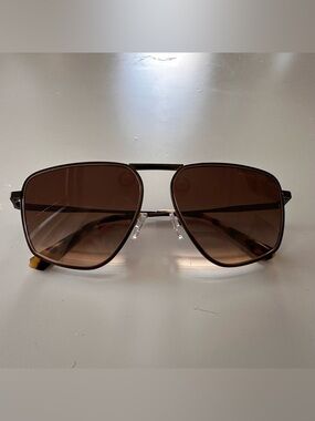 Michael Kors Men's Brown Lens Aviator Sunglasses
